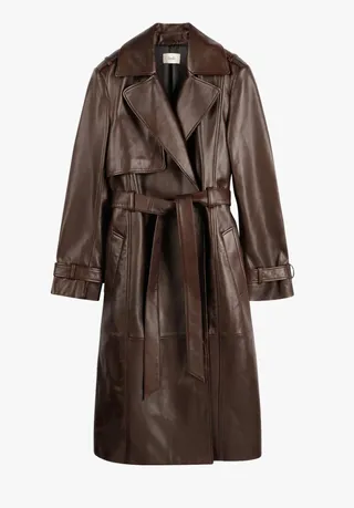 Leather Trench Coat