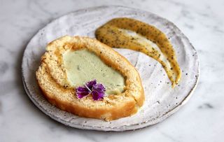 Recipe: Arctic roll with basil ice cream and passionfruit curd