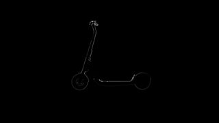 LAVOIE Series 1 e-scooter on black background