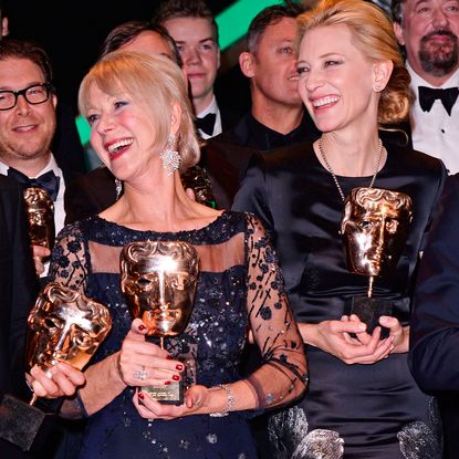 Helen Mirren and Cate Blanchett - BAFTAs 2014 Winners