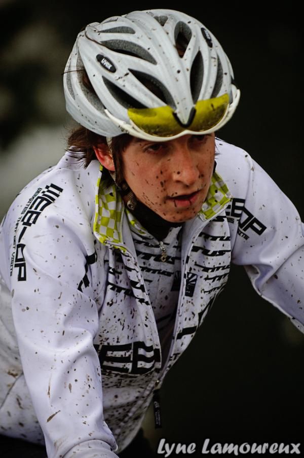 Getting a little muddy during the team training race.