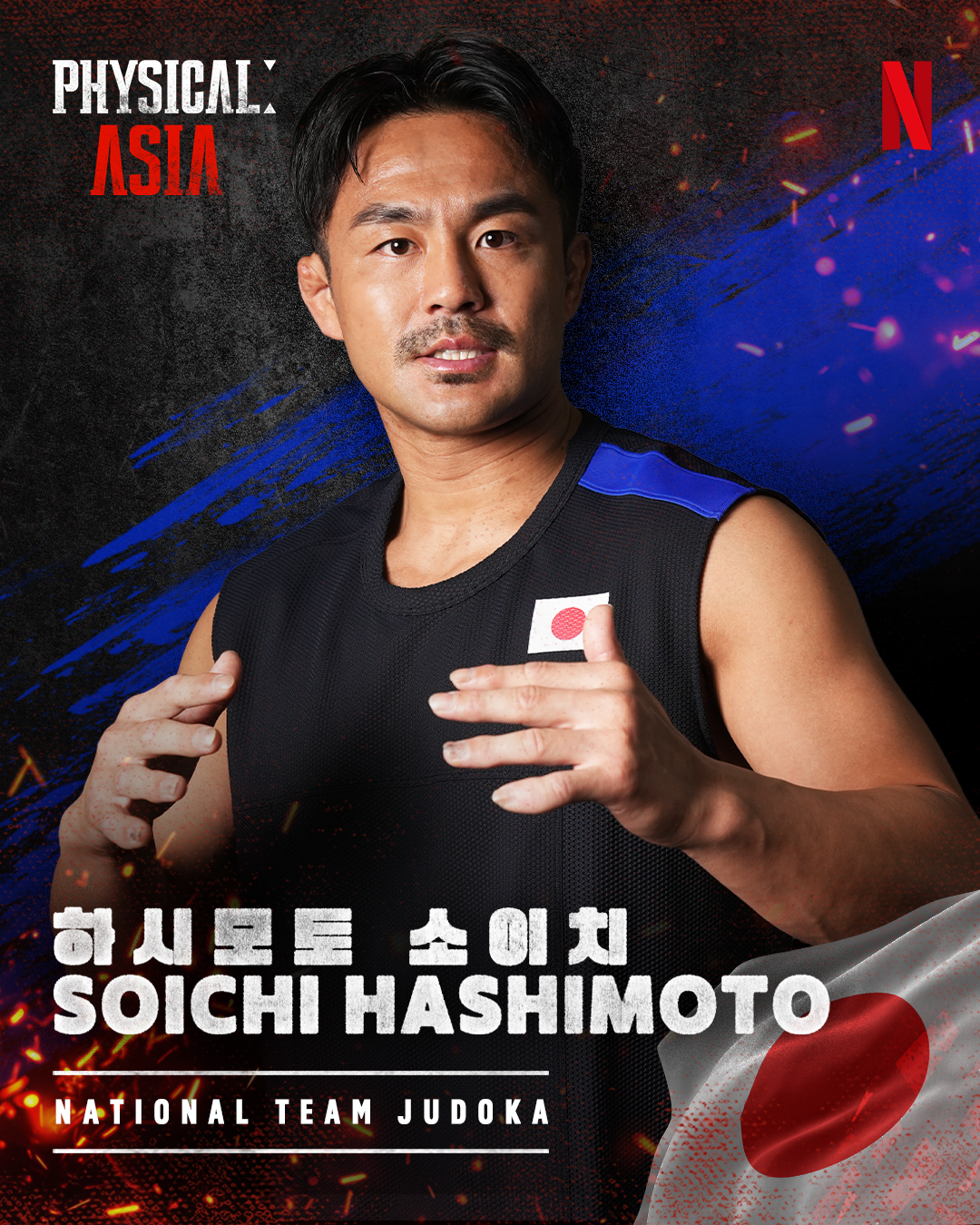 Soichi Hashimoto's portrait for Netflix's 'Physical: Asia.'