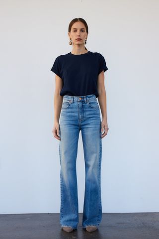 The Crease Jean in Worn Indigo