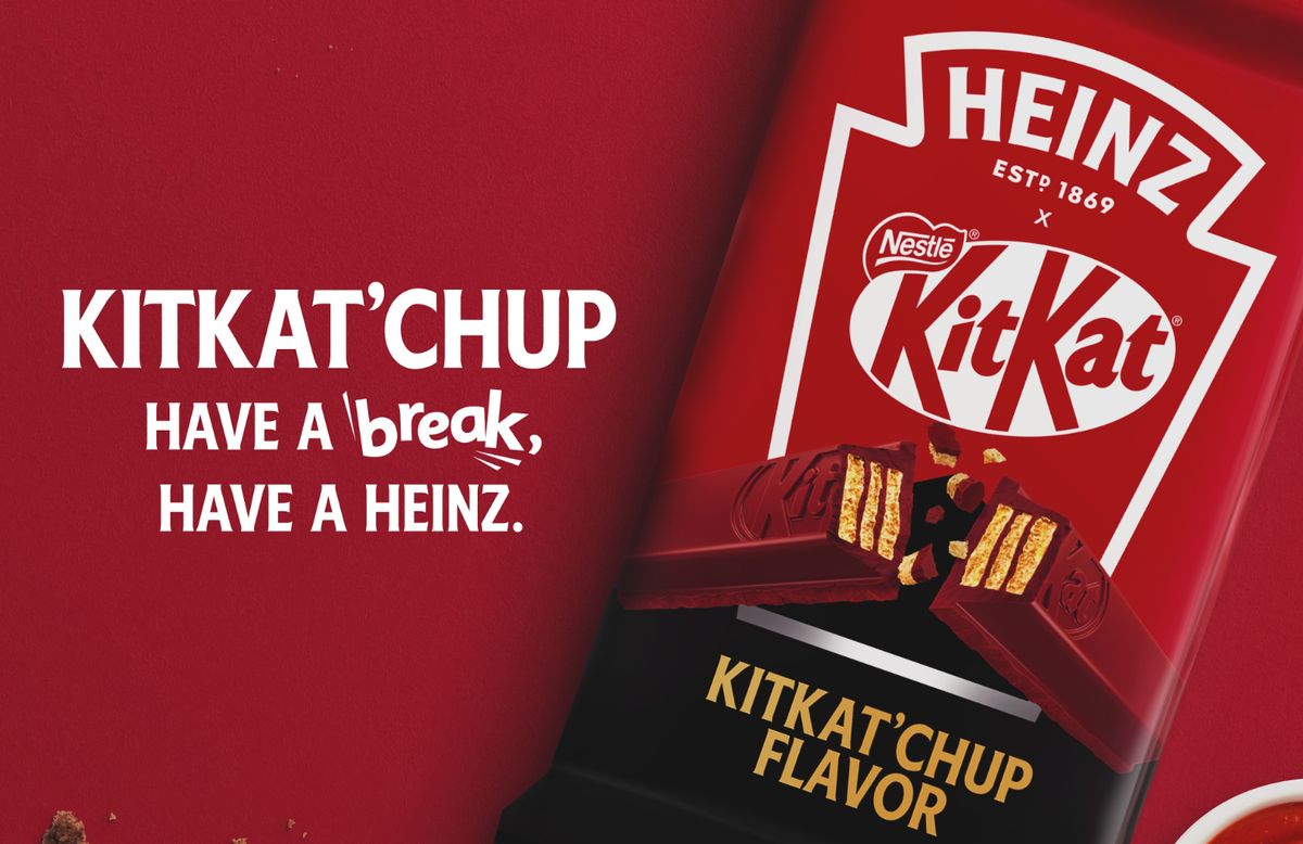 Heinz X Kit Kat Surprises Social Media With Bizarre Kitkatchup Branding Creative Bloq 7807