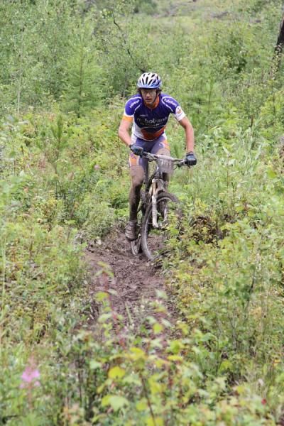 Adam Craig is was right at home in the slippery conditions on day 1