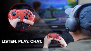 new officially licensed switch controller will make talking in game way easier - fortnite how to talk in game chat