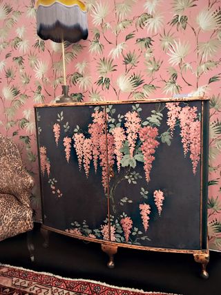Cabinet with decoupage by Sarah Parmenter