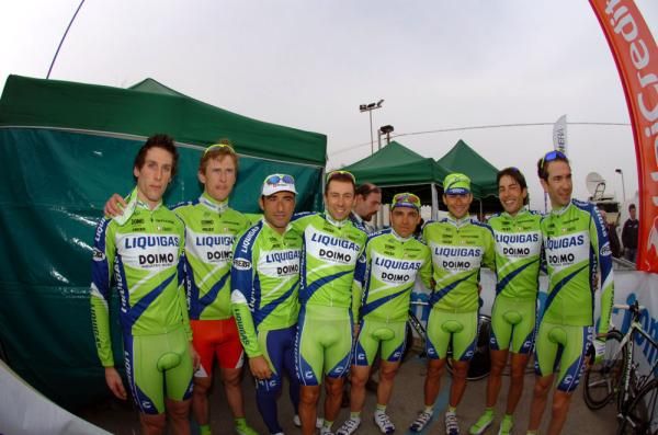 A very happy Liquigas-Doimo squad