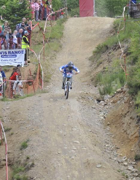 The first few metres of the DH start