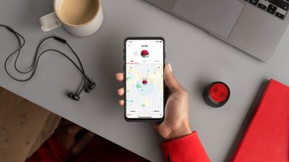 Vodafone Smart Tech lifestyle image of a phone and tracker