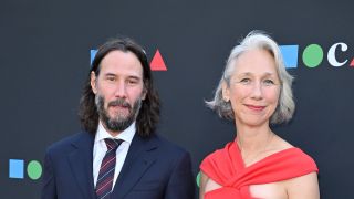 Keanu Reeves and Alexandra Grant in 2022 on the red carpet
