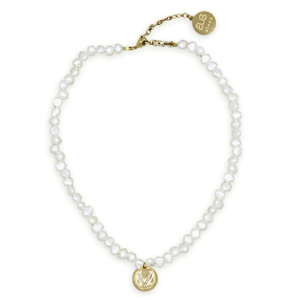 Veronica Pearl Necklace - Gold