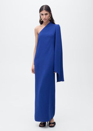 Mango, Long Flared Sleeve Dress - Women | Mango United Kingdom