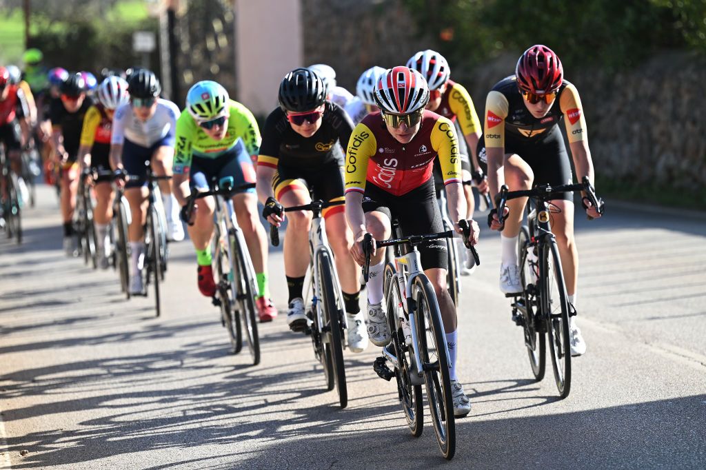 ANDRATX SPAIN JANUARY 27 Nikola Noskova of Czech Republic and Cofidis Women Team competes during the 2nd Challenge Femenino Ciclista Mallorca 2025 Trofeo Binissalem Puerto de Andratx a 1075km One day race from Binissalem to Port dAndratx 168m on January 27 2025 in Binissalem Spain Photo by Tim de WaeleGetty Images