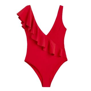 H&M Padded-cup High-leg Swimsuit
