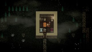 A Tuoni character enters a house to speak with a goatherd.