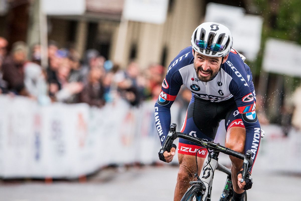 Franciso Mancebo (Canyon Bicycles) sprints for victory