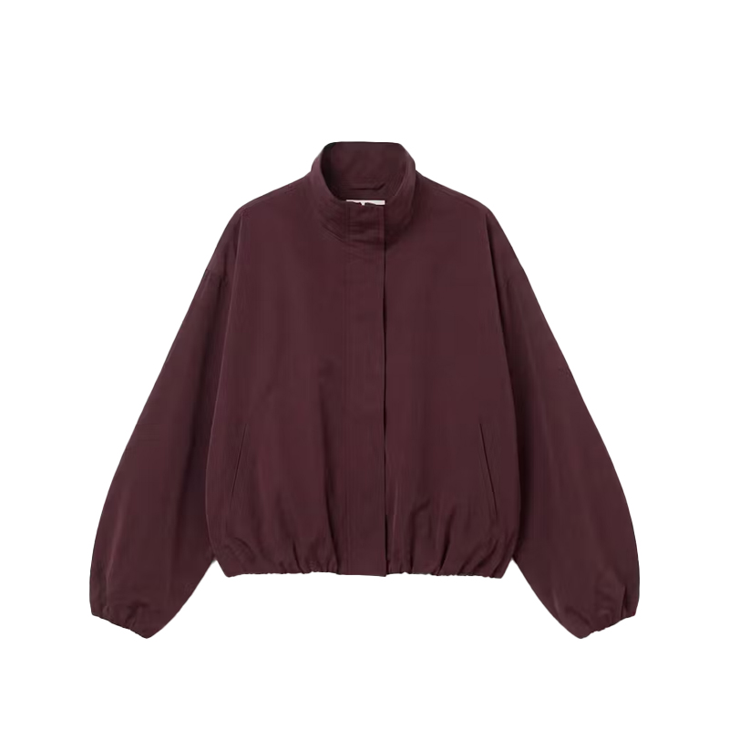 Hush sporty jacket in burgundy