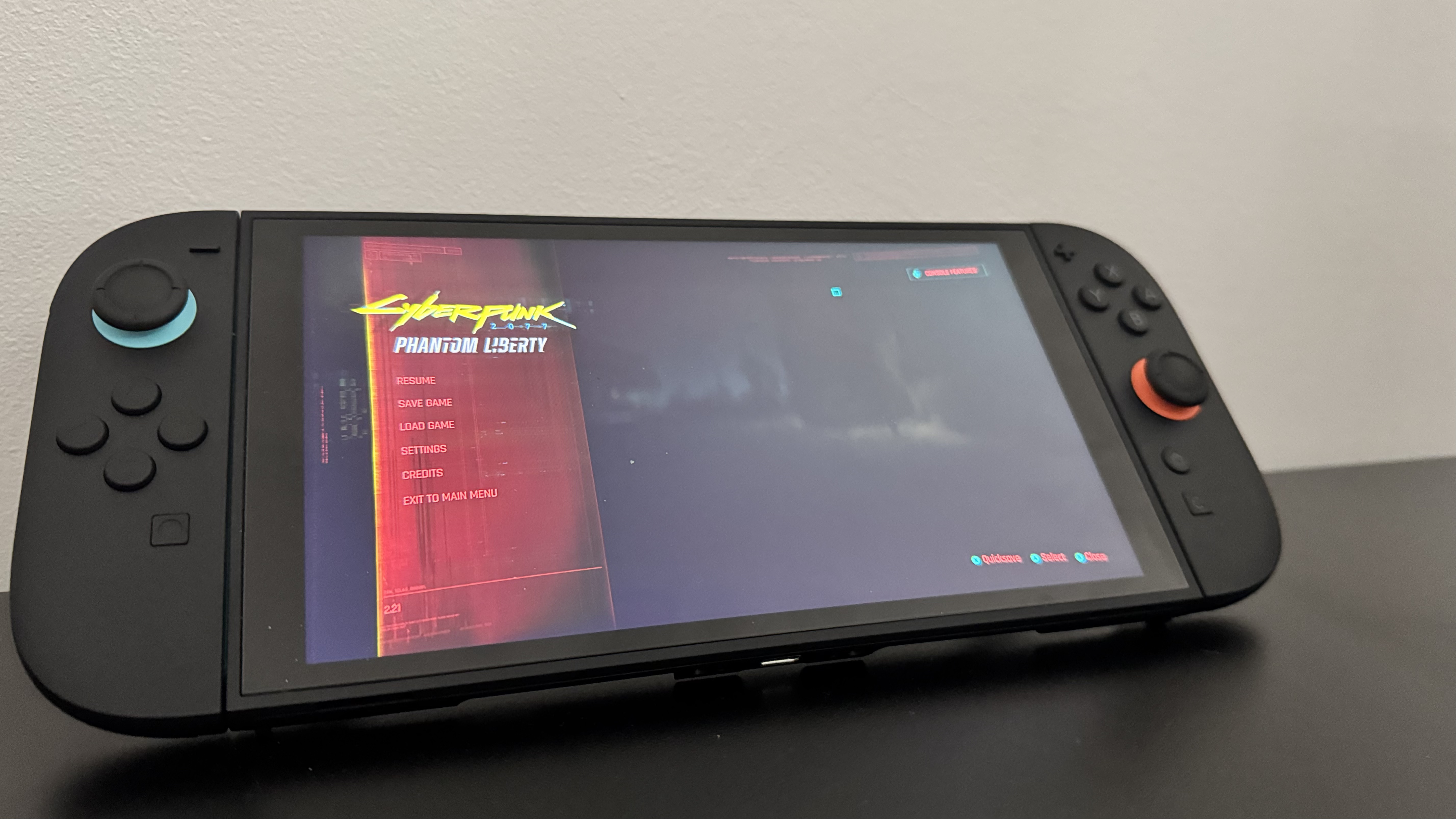 Cyberpunk 2077 running on a Nintendo Switch 2