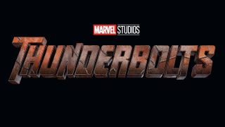 Den offisielle logoen til Marvel Studios' film Thunderbolts.