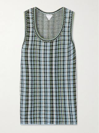 Checked Cotton Tank