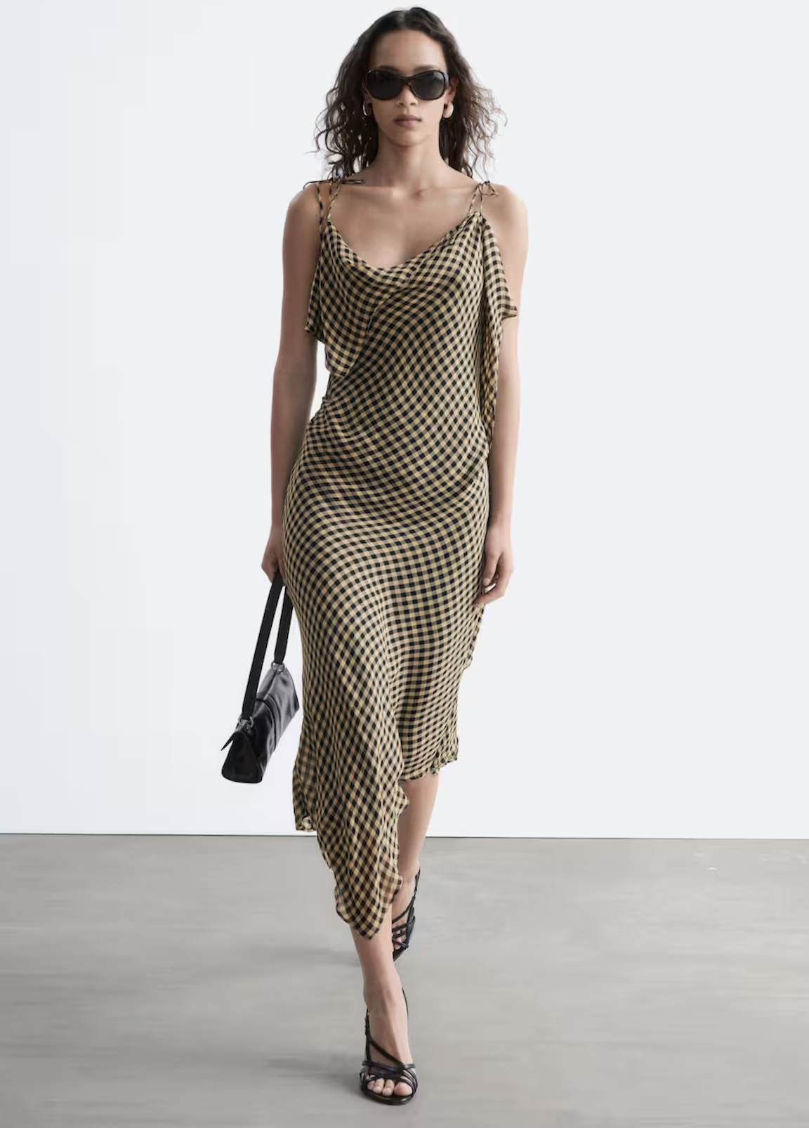 Draped Midi Dress