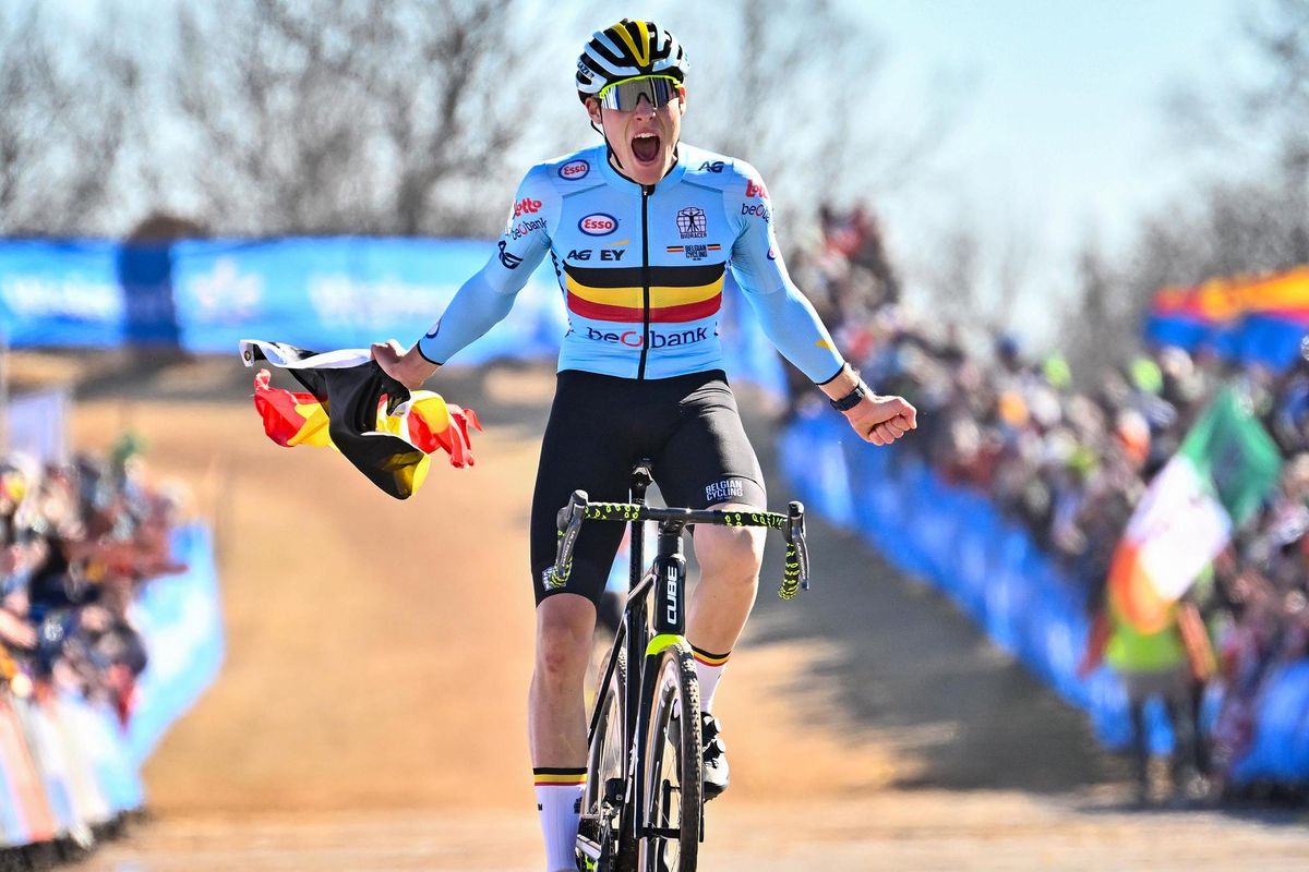 UCI Cyclocross world championships Fayetteville 2022 USA Men U23 29012022 Joran Wyseure BEL photo Alex WhiteheadSW PixCVSprintCyclingAgency2022