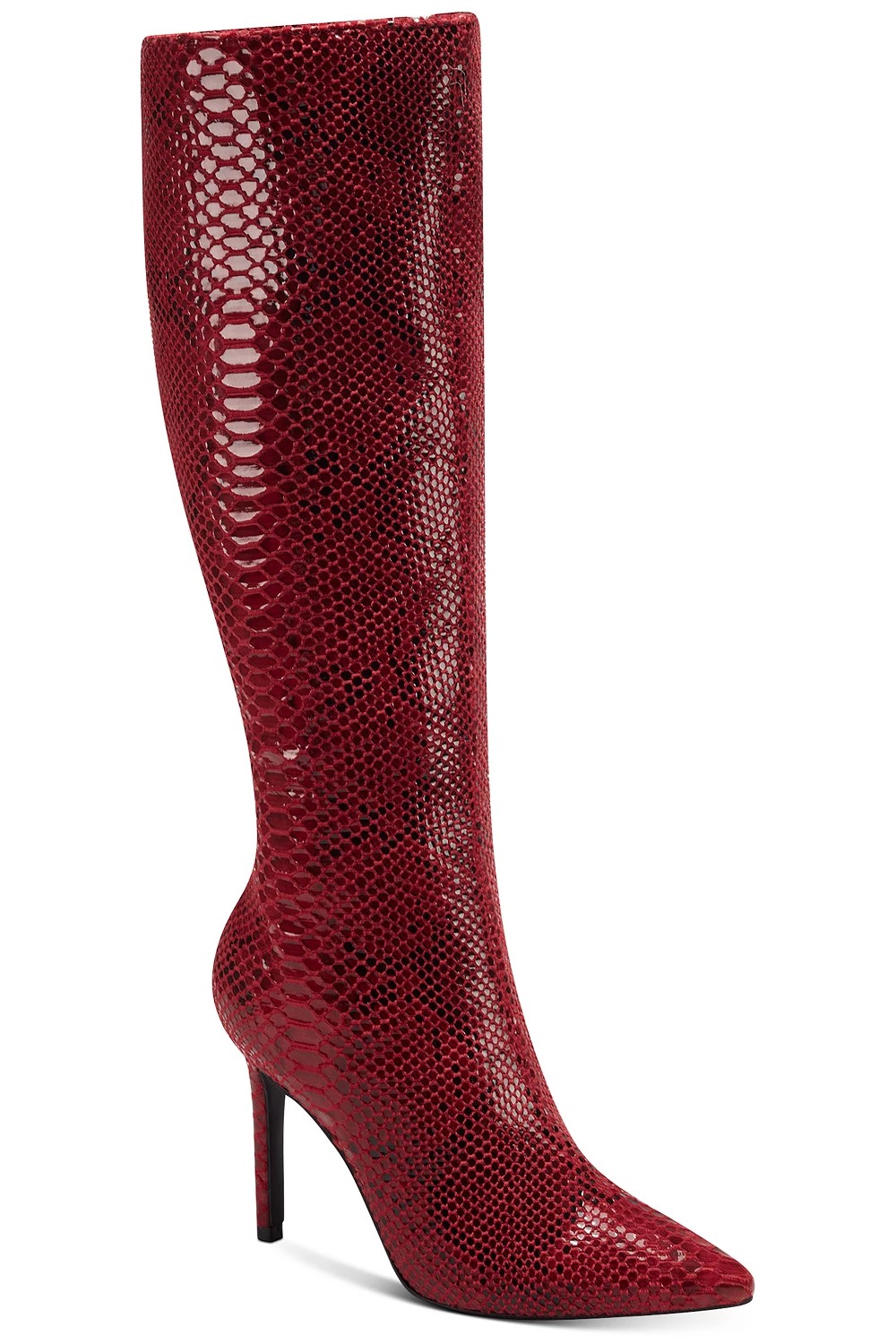 red leather boots