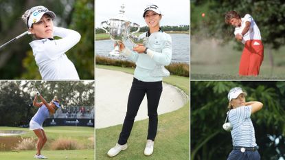 Nelly Korda, Lexi Thompson, Lydia Ko, Kathy Whitworth and Annika Sorenstam