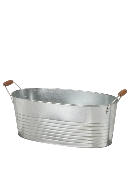 Korkgran Galvanized Plant Pot 