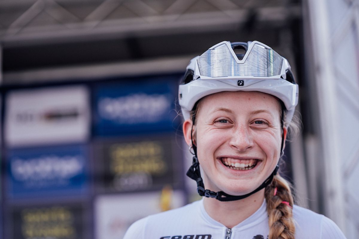 Picture by Zac Williams/SWpix.com- 7/06/2022 - Cycling - The Women&#039;s Tour 2022 Stage 2 - Harlow - United Kingdom - Elynor Backstedt, Trek Segafredo.