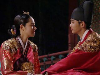 A still from the historical k-drama 'Moon Embracing the Sun.'