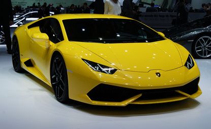Yellow Lamborghini Huracán