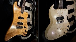 Eddie Van Halen's Gibson SG and Veillette Citron Shark