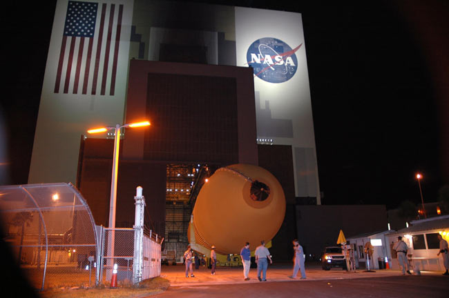 NASA Ships Shuttle External Tank Back to Factory