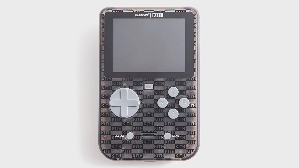 Kith Capcom Evercade console, a gret transparent handheld retro console