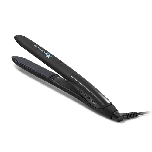 Bio Ionic 10x Styling Iron, 1" Hair Straightener With Moisturizing Heat Technology, Flat Iron for 10-Minute Styling, Hair Straightener and Curler