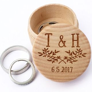 wooden wedding ring box