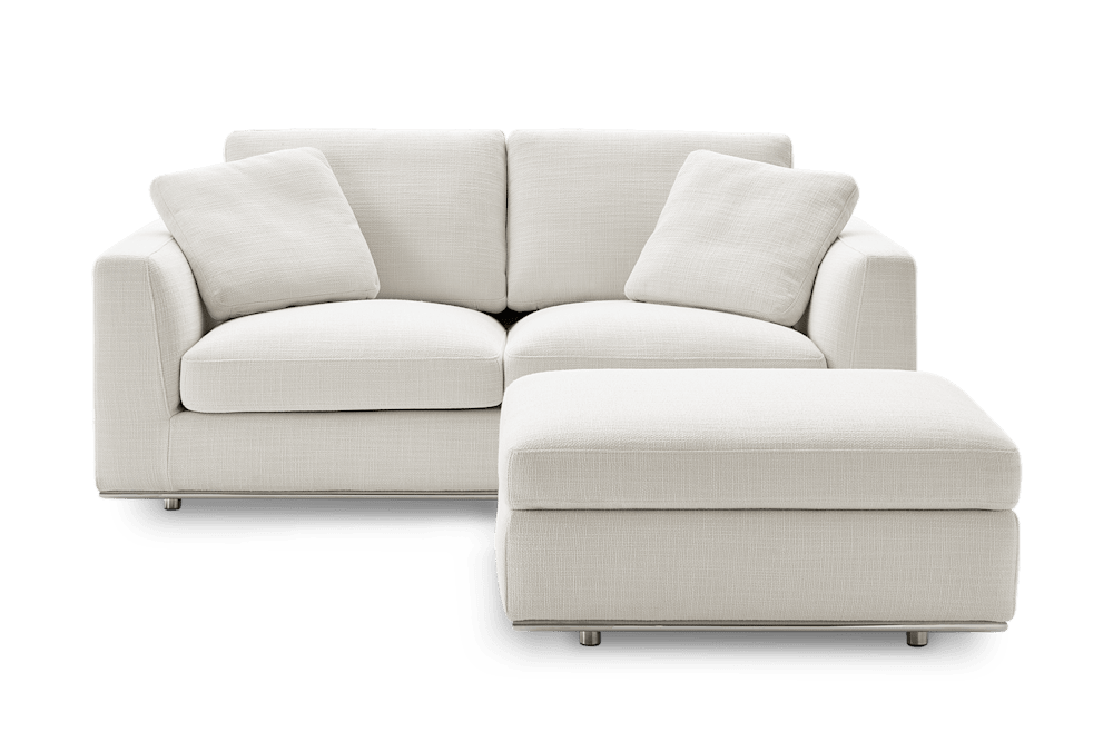 Hamilton 2 Seater Sofa With Storage Footstool