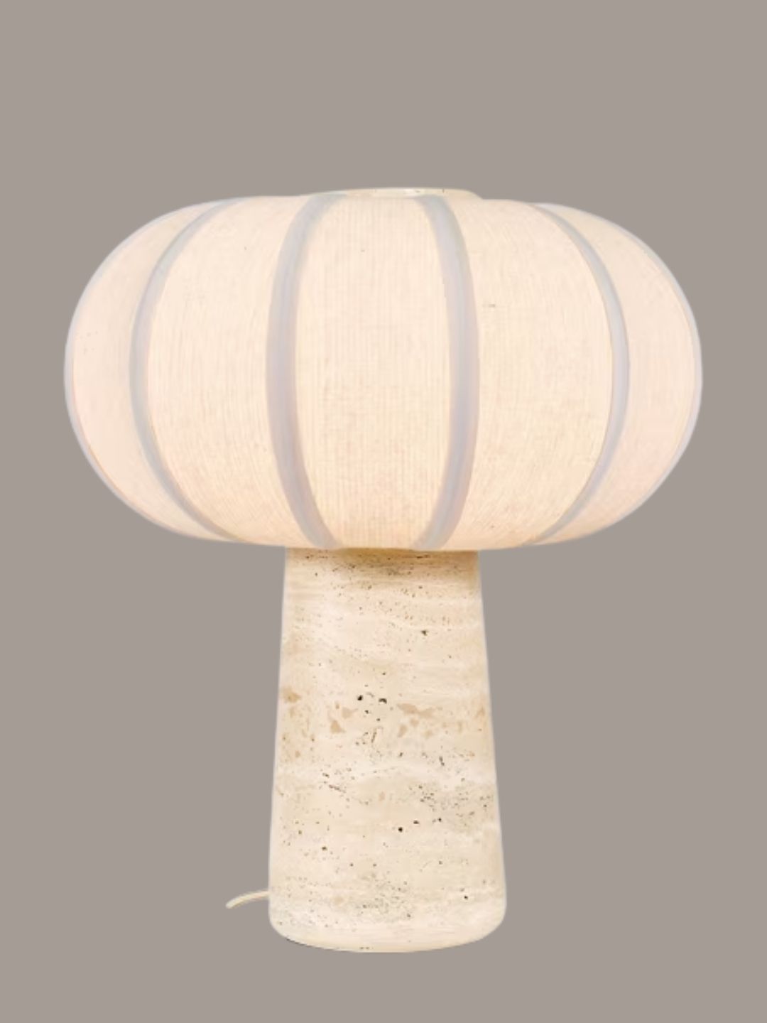 John Lewis, Travertine Pumpkin Table Lamp