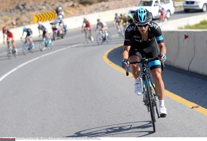 Sergio Henao (Sky) goes on the attack