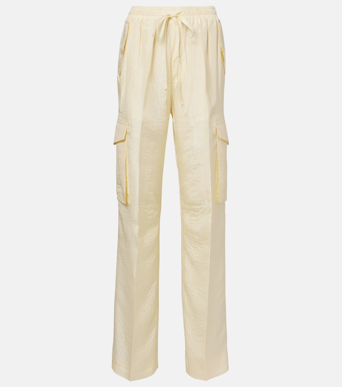 Silk Cargo Pants