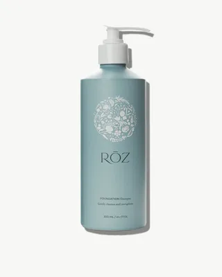 RŌz Foundation Shampoo - Ultimate Gentle Cleanse With Coconut-Based Surfactants - for All Hair Types & Textures - Vegan, Free From Parabens & Sls - 10.1 Oz / 300 Ml