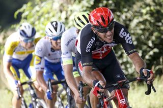 Lotto Soudal’s Philippe Gilbert pushes the pace at the 2020 Tour de Wallonie