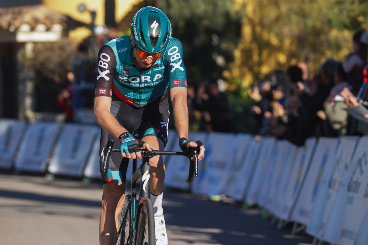 Trofeo Pollen&Atilde;&sect;a - Port D&Acirc;&acute;Andratx 2022 - Challenge Mallorca - Pollen&Atilde;&sect;a - Andratx 170,1 km - 29/01/2022 - Aleksandr Vlasov (RUS - Bora - Hansgrohe) - photo Luis Angel Gomez/SprintCyclingAgency&Acirc;&copy;2022
