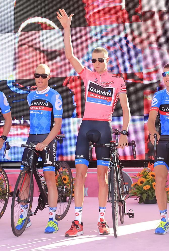 Ryder Hesjedal and Garmin-Sharp presented in Naples for the 2013 Giro d'Italia