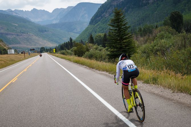 Melanie Wong (Point S Auto) on the stage 2 time trial at the 2018 Colorado Classic Women's Race