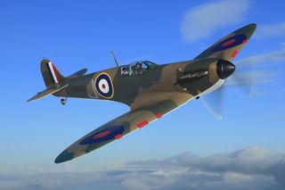 WWII-Era Spitfire Airplane