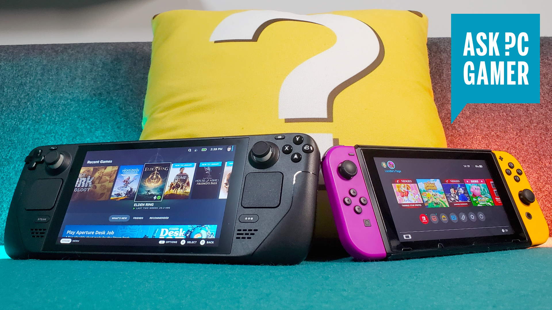 Steam Deck vs Nintendo Switch OLED: two different forms of handheld gaming