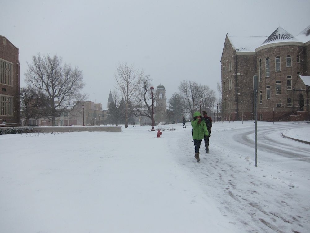 University of Denver snow